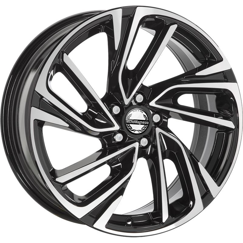Cerchio ARCASTING Victoria Black Polished 5 fori 18\" 7.5X18 ET40 5x100