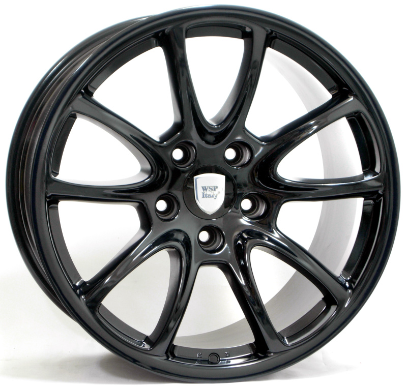 Cerchi in Lega WSP ITALY W1052 Corsair Gt3/rs Fl.f Glossy Black 5 fori 19\" 12X19 ET67 5x130