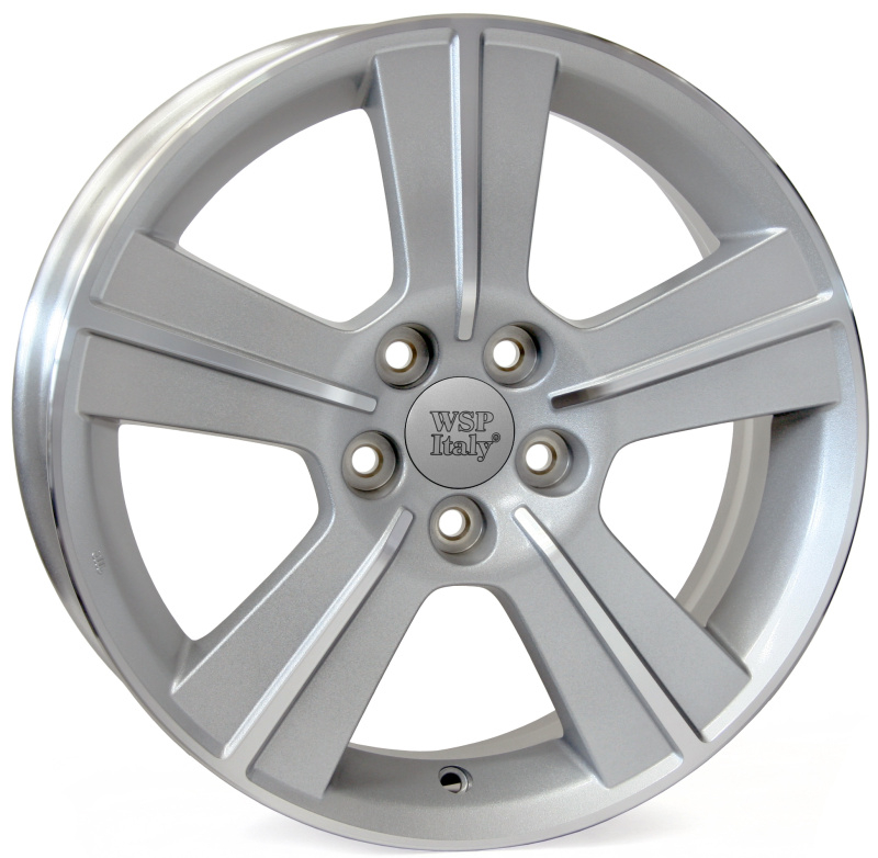 Cerchio WSP ITALY W2703 Orion Silver Polished 5 fori 16\" 6.5X16 ET48 5x100