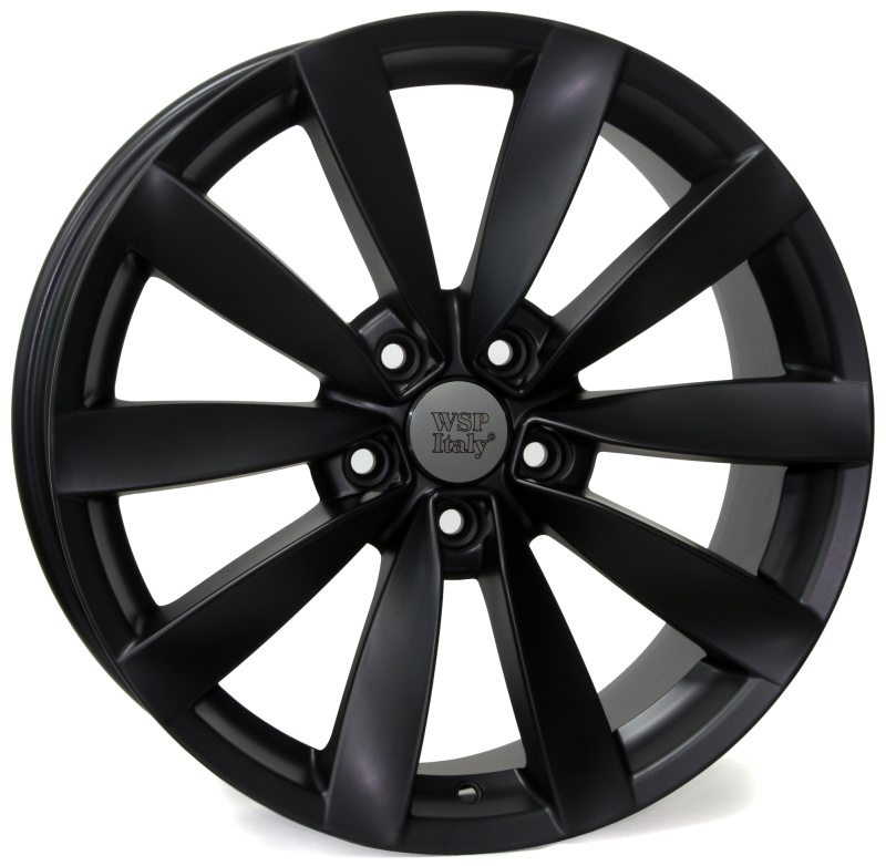 Cerchi in Lega WSP ITALY W457 Rostock Dull Black 5 fori 19\" 8X19 ET41 5x112