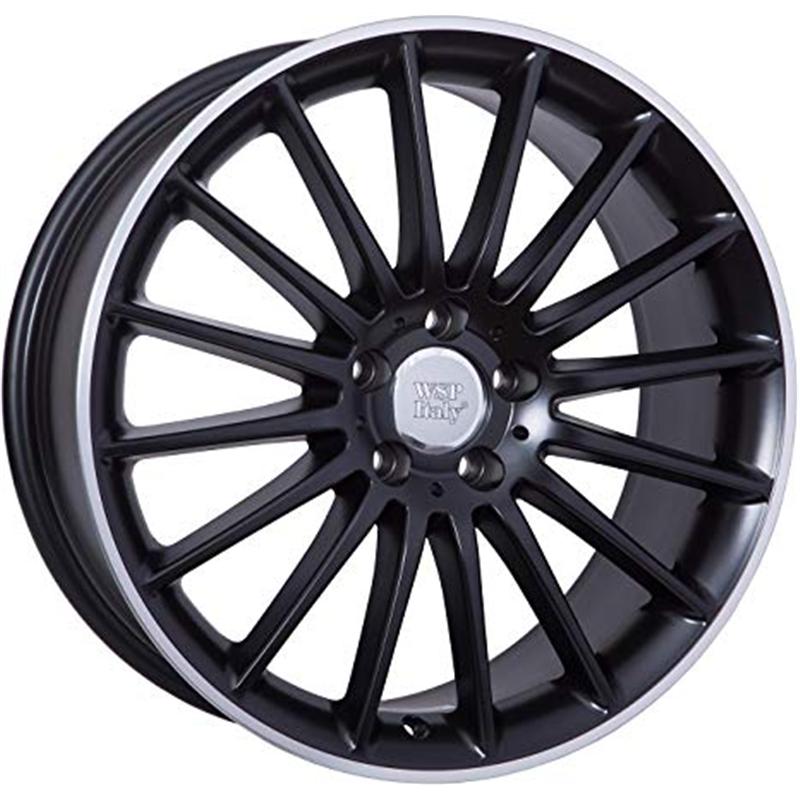 Cerchio WSP ITALY W773 Shanghai Dull Black R Polished 5 fori 19\" 9X19 ET54 5x112