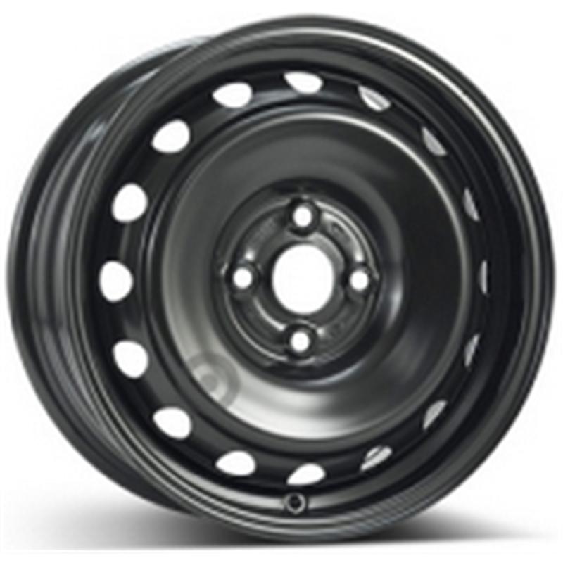 Cerchi in Lega Kfz alcar Steel Nero 4 fori 15\" 6X15 ET47 4x100