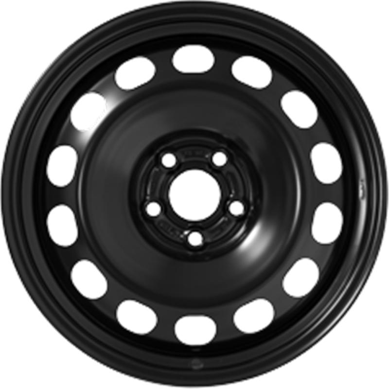 Cerchi in Lega ORIGINALE VOLKSWAGEN Steel Nero 5 fori 16\" 6X16 ET35 5x100
