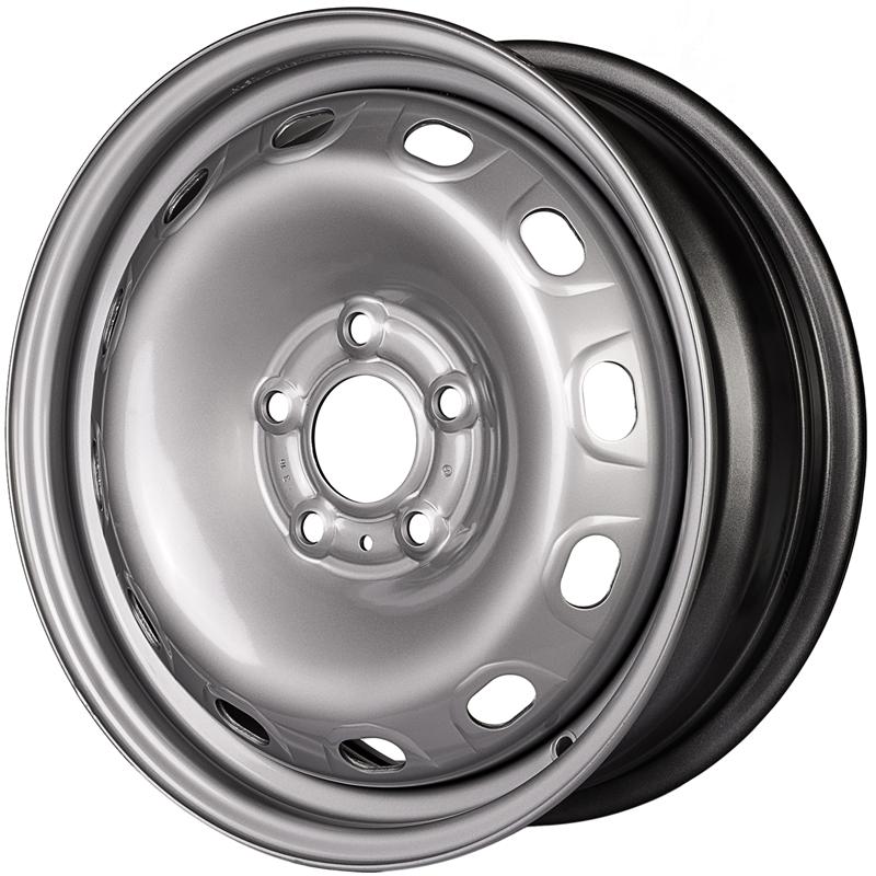 Cerchi in Lega Mw gianetti ruote Steel Silver 5 fori 16\" 6X16 ET50 5x114.3