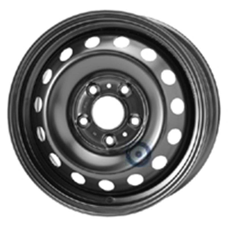 Cerchi in Lega Mw gianetti ruote Steel Nero 5 fori 16\" 6X16 ET36.5 5x98