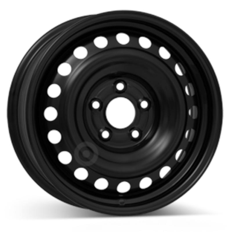 Cerchi in Lega Kfz alcar Steel Nero 5 fori 17\" 6.5X17 ET50 5x114.3