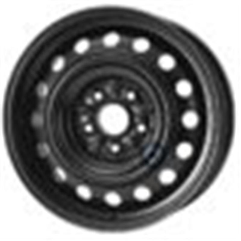 Cerchi in Lega Kfz alcar Steel Nero 5 fori 16\" 6.5X16 ET45 5x114.3