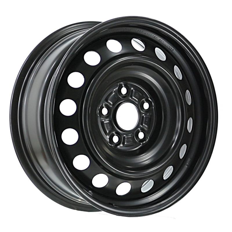 Cerchi in Lega Kfz alcar Steel Nero 5 fori 16\" 6.5X16 ET45 5x114.3