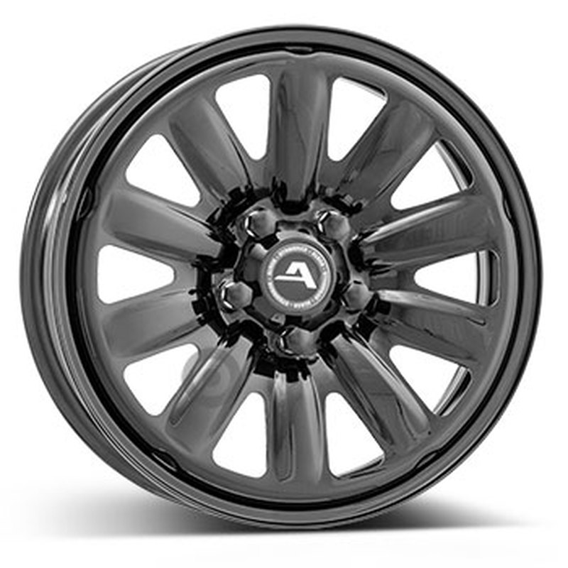 Cerchi in Lega Kfz alcar Steel Nero 5 fori 15\" 6X15 ET38 5x100