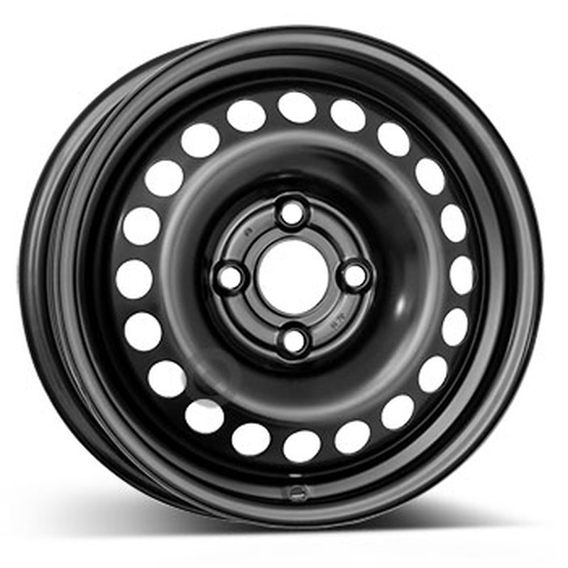 Cerchi in Lega Kfz alcar Steel Nero 4 fori 14\" 5X14 ET45 4x100