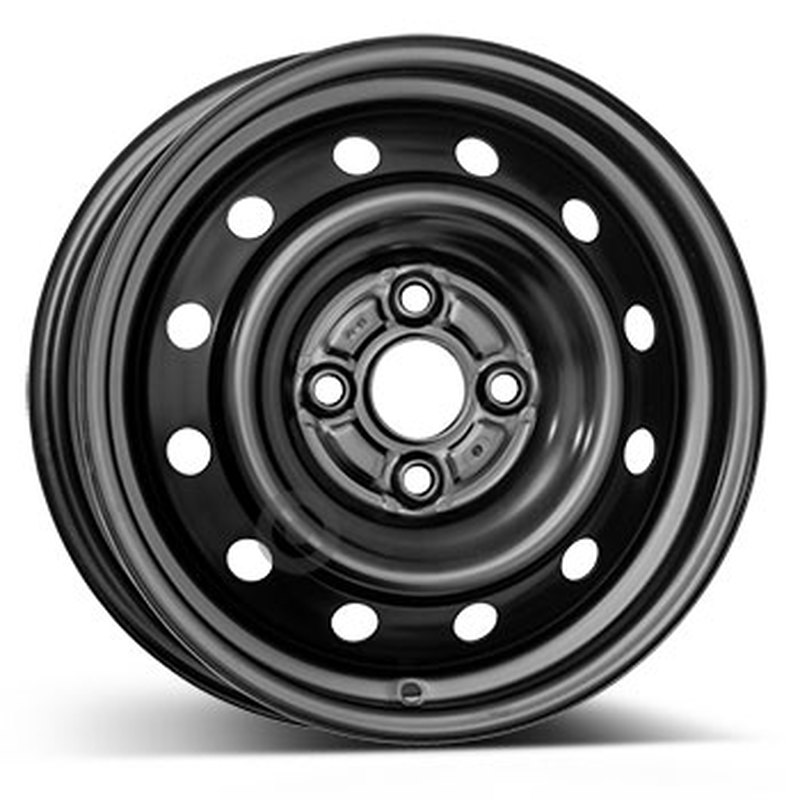 Cerchi in Lega KFZ ALCAR Steel Nero 4 fori 14\" 5X14 ET38 4x100