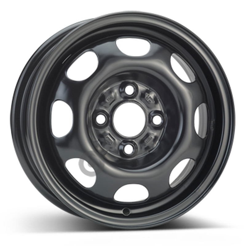 Cerchi in Lega Kfz alcar Steel Nero 4 fori 13\" 4.5X13 ET35 4x100