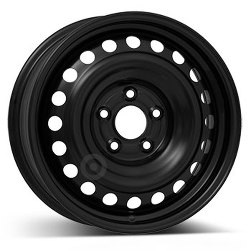 Cerchi in Lega Kfz alcar Steel Nero 4 fori 14\" 4.5X14 ET37 4x100