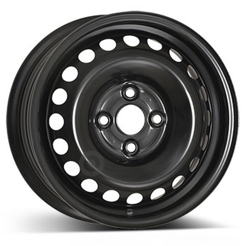 Cerchi in Lega KFZ ALCAR Steel Nero 4 fori 14\" 5.5X14 ET45 4x100