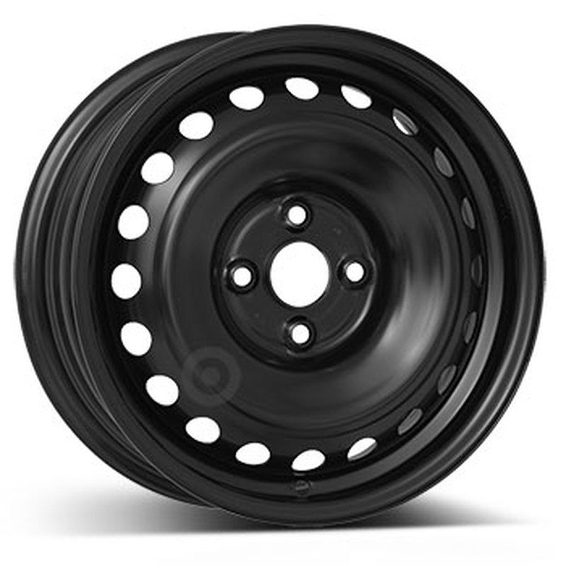 Cerchi in Lega Kfz alcar Steel Nero 4 fori 15\" 6X15 ET46 4x100