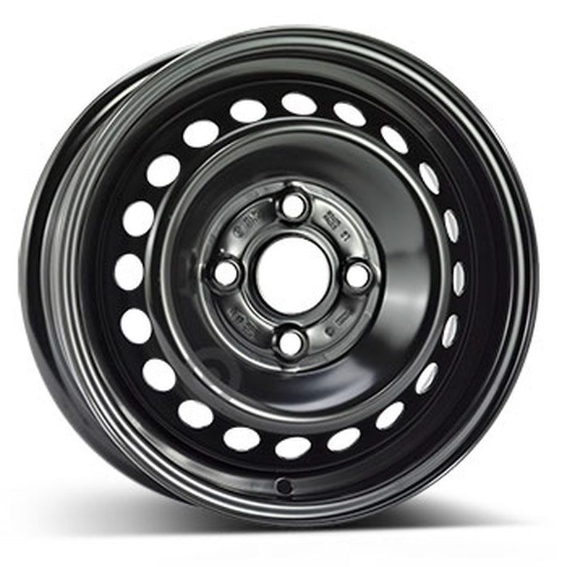 Cerchi in Lega Kfz alcar Steel Nero 4 fori 13\" 4.5X13 ET35 4x100