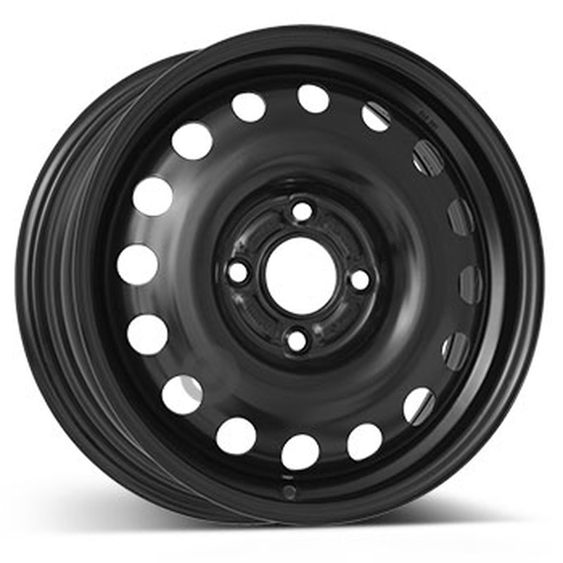 Cerchi in Lega KFZ ALCAR Steel Nero 4 fori 15\" 6X15 ET47.5 4x108