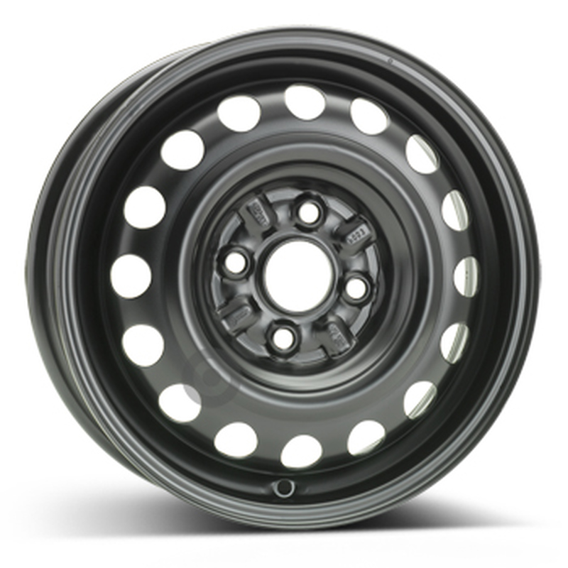 Cerchi in Lega KFZ ALCAR Steel Nero 4 fori 14\" 4.5X14 ET39 4x100