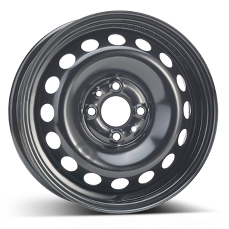 Cerchi in Lega Kfz alcar Steel Nero 4 fori 14\" 5.5X14 ET35 4x98