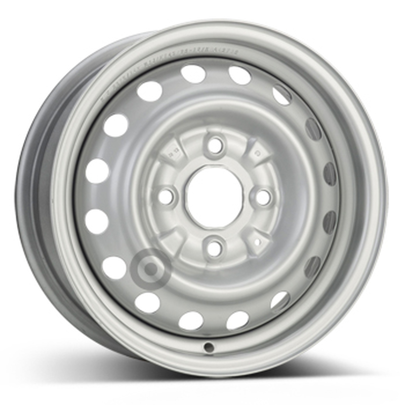 Cerchi in Lega Kfz alcar Steel Superpolish 4 fori 14\" 5.5X14 ET45 4x114.3