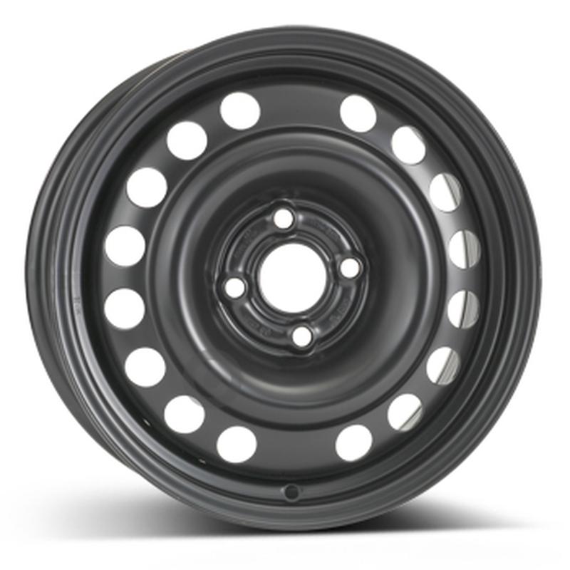 Cerchi in Lega Kfz alcar Steel Nero 4 fori 15\" 6X15 ET43 4x100