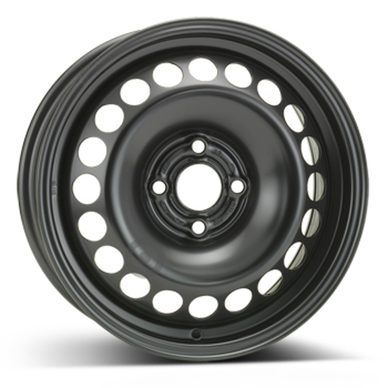 Cerchi in Lega Kfz alcar Steel Nero 4 fori 15\" 6X15 ET39 4x100