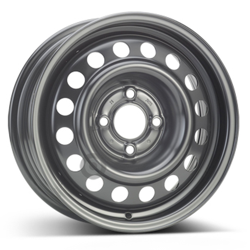 Cerchi in Lega Kfz alcar Steel Nero 4 fori 14\" 5.5X14 ET36 4x100