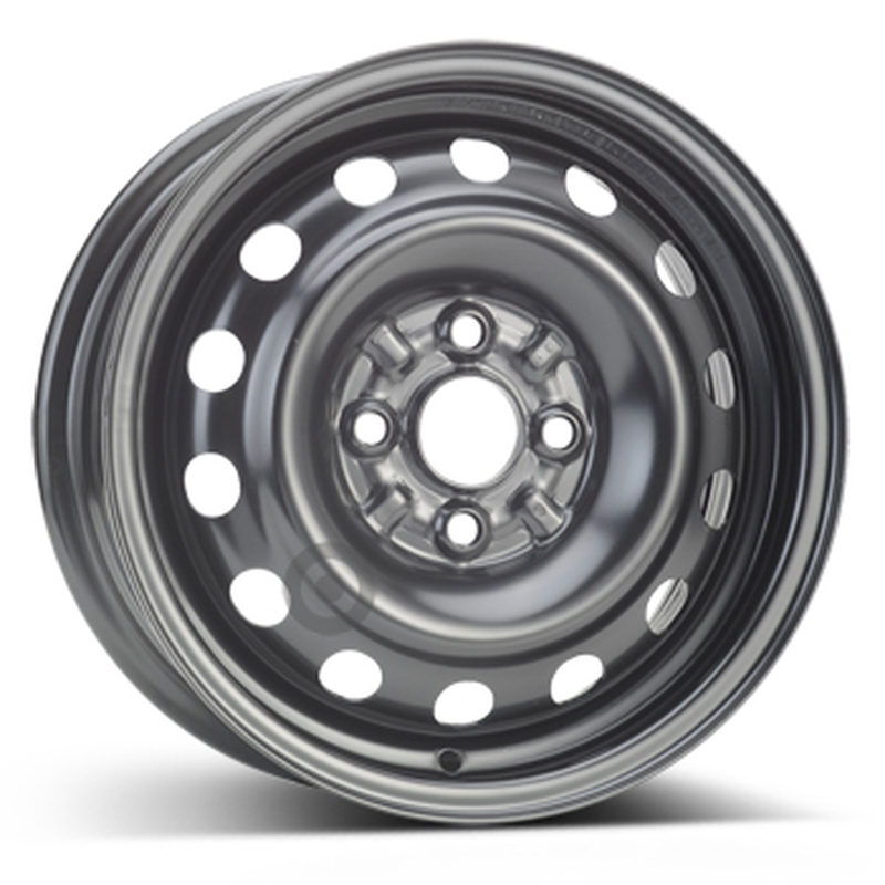 Cerchi in Lega KFZ ALCAR Steel Nero 4 fori 14\" 5.5X14 ET45 4x100