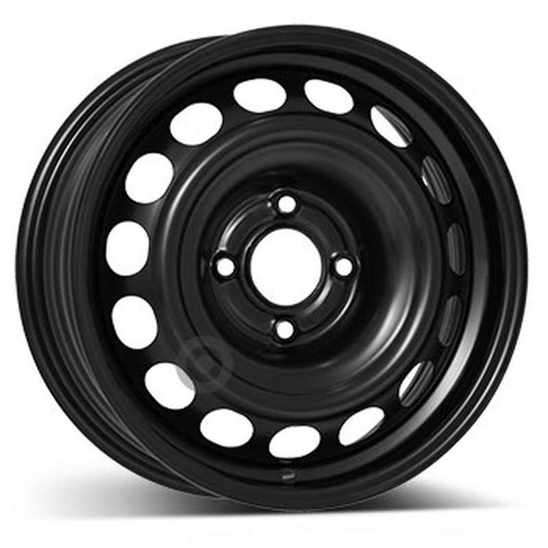 Cerchi in Lega KFZ ALCAR Steel Nero 4 fori 15\" 6X15 ET32 4x108