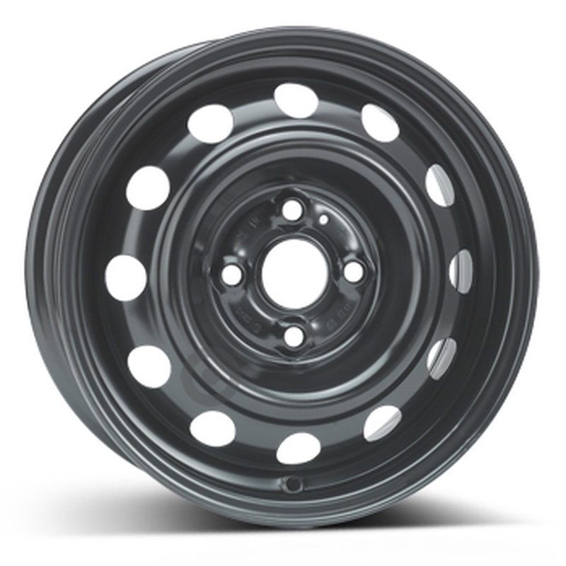Cerchi in Lega KFZ ALCAR Steel Nero 4 fori 14\" 5.5X14 ET46 4x100