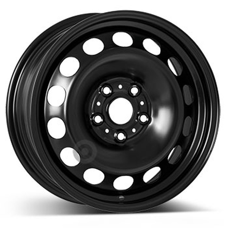 Cerchi in Lega Kfz alcar Steel Nero 5 fori 16\" 6.5X16 ET46 5x112