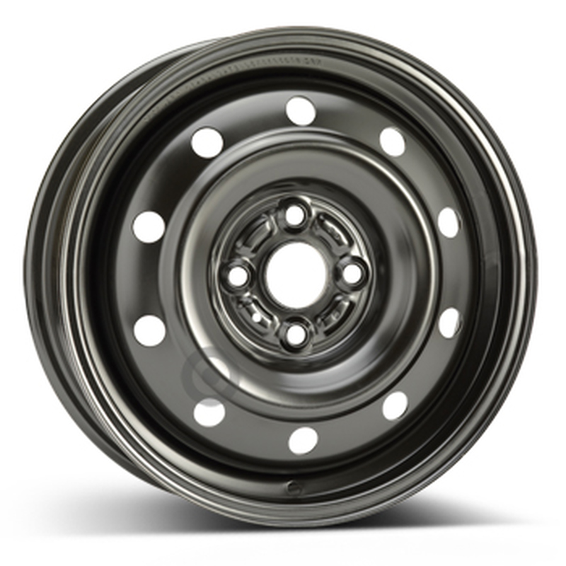 Cerchi in Lega Kfz alcar Steel Nero 4 fori 15\" 5X15 ET40 4x100