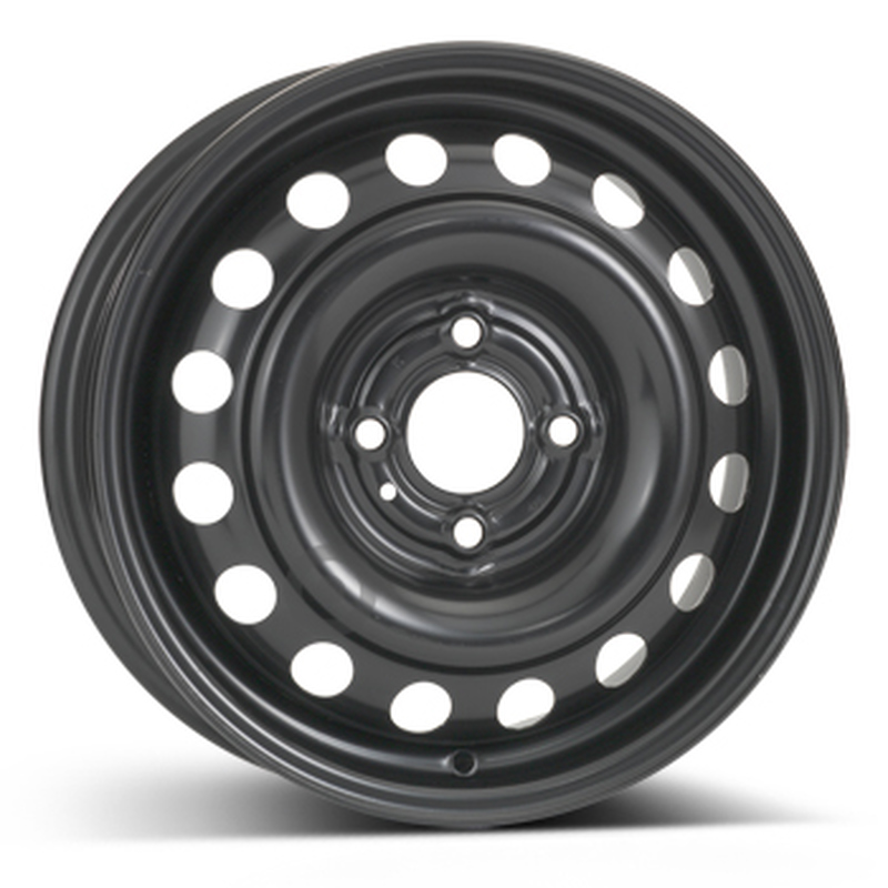 Cerchi in Lega Kfz alcar Steel Nero 4 fori 15\" 5.5X15 ET45 4x100