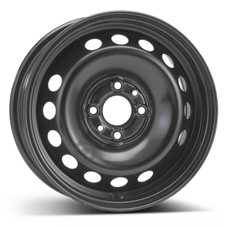 Cerchi in Lega Kfz alcar Steel Nero 4 fori 14\" 6X14 ET40 4x98