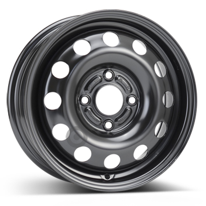 Cerchi in Lega KFZ ALCAR Steel Nero 4 fori 14\" 5.5X14 ET47.5 4x108