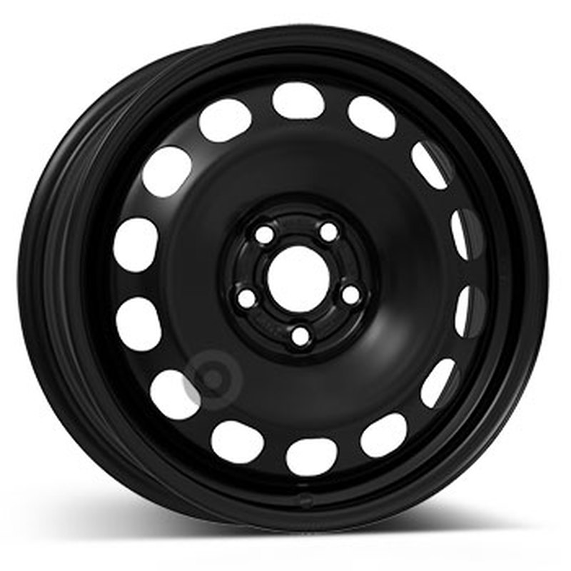 Cerchi in Lega KFZ ALCAR Steel Nero 5 fori 16\" 6X16 ET45 5x100