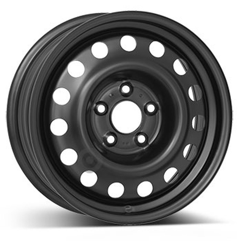 Cerchi in Lega Kfz alcar Steel Nero 5 fori 16\" 6.5X16 ET45 5x114.3