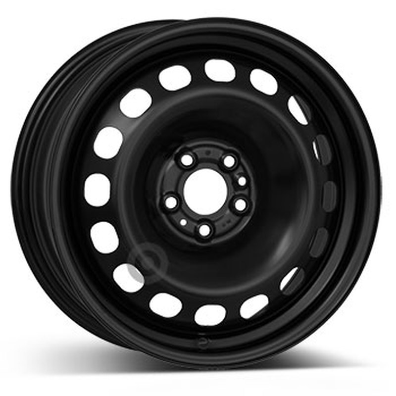 Cerchi in Lega Kfz alcar Steel Nero 5 fori 16\" 6.5X16 ET39 5x98