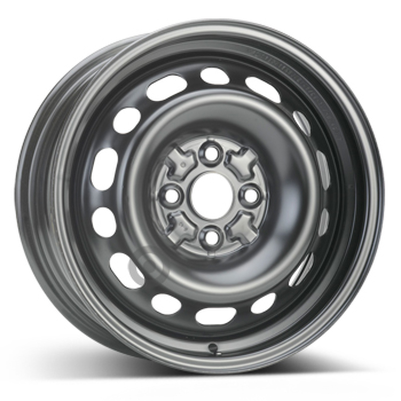 Cerchi in Lega Kfz alcar Steel Nero 4 fori 15\" 6X15 ET45 4x100