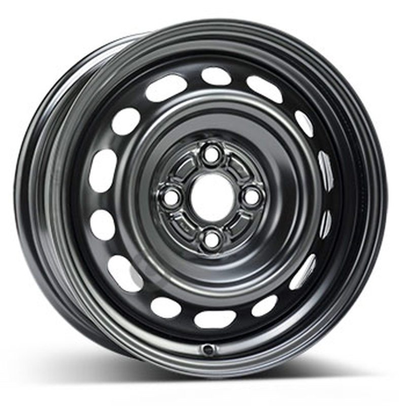 Cerchi in Lega KFZ ALCAR Steel Nero 4 fori 15\" 5.5X15 ET40 4x100