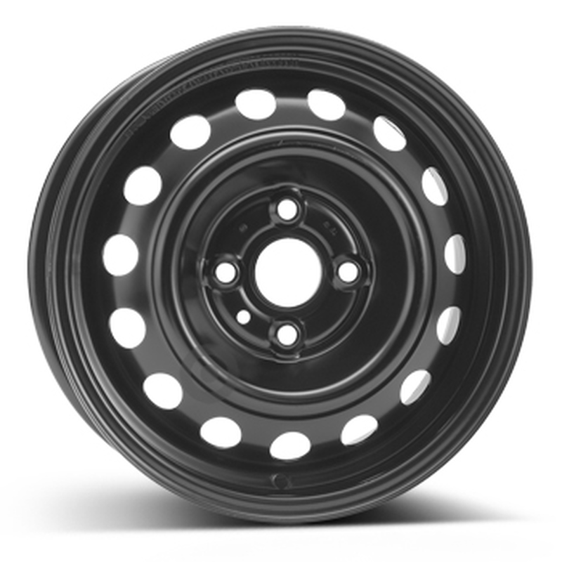 Cerchi in Lega KFZ ALCAR Steel Nero 4 fori 14\" 5.5X14 ET46 4x100