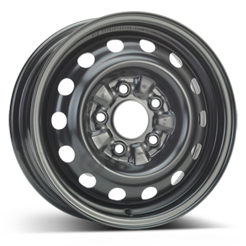 Cerchi in Lega KFZ ALCAR Steel Nero 5 fori 14\" 5.5X14 ET45 5x114.3