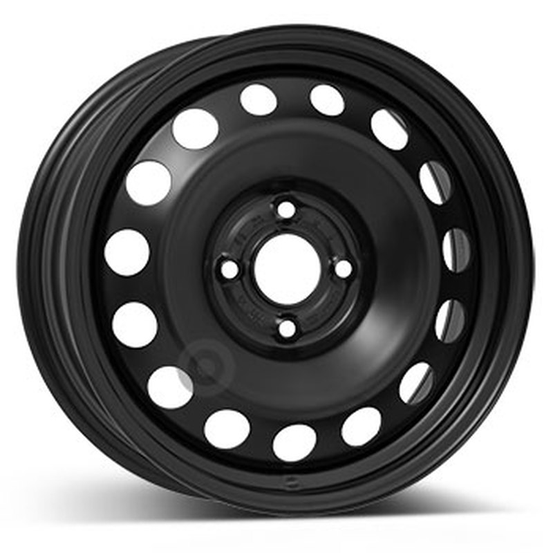 Cerchi in Lega KFZ ALCAR Steel Nero 4 fori 16\" 6.5X16 ET37.5 4x108