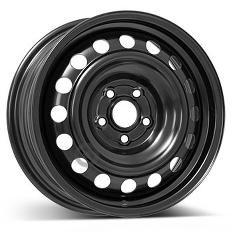 Cerchi in Lega Kfz alcar Steel Nero 5 fori 15\" 6X15 ET45 5x100