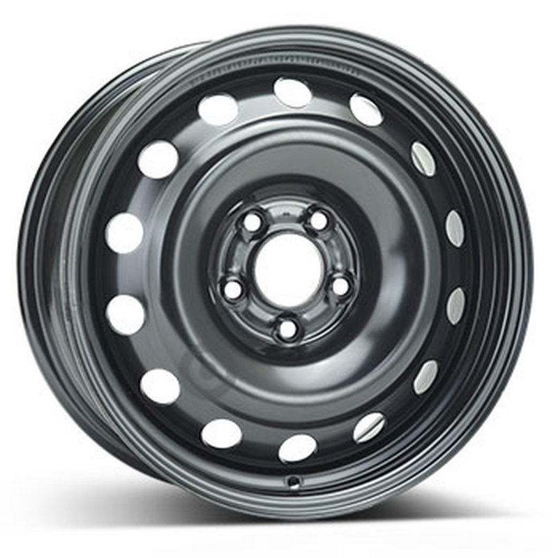 Cerchi in Lega Kfz alcar Steel Nero 5 fori 16\" 7X16 ET42 5x108