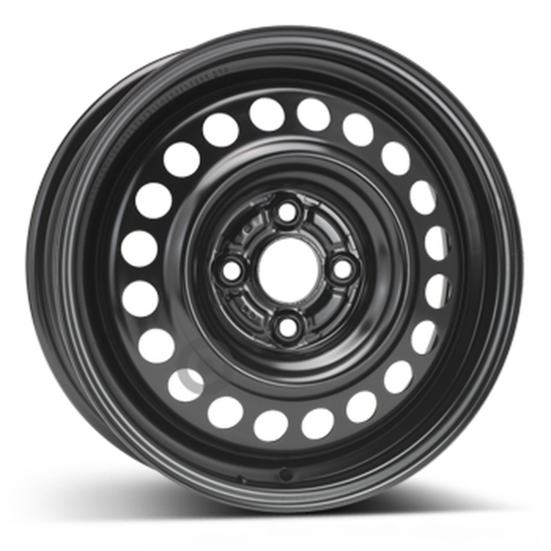 Cerchi in Lega Kfz alcar Steel Nero 4 fori 15\" 5.5X15 ET45 4x100