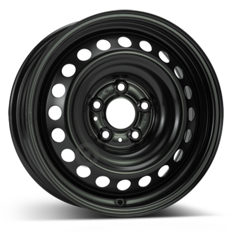 Cerchi in Lega Kfz alcar Steel Nero 5 fori 16\" 6.5X16 ET40 5x114.3