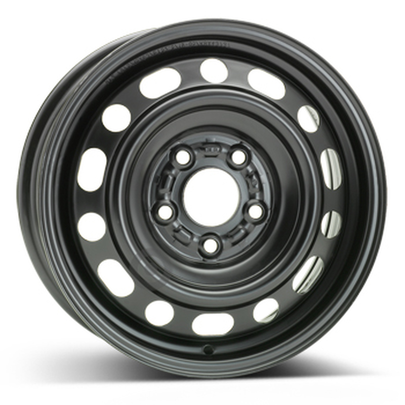 Cerchi in Lega KFZ ALCAR Steel Nero 5 fori 15\" 6X15 ET52.5 5x114.3