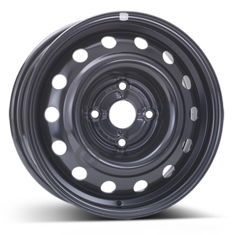 Cerchi in Lega Kfz alcar Steel Nero 4 fori 15\" 6X15 ET44 4x114.3