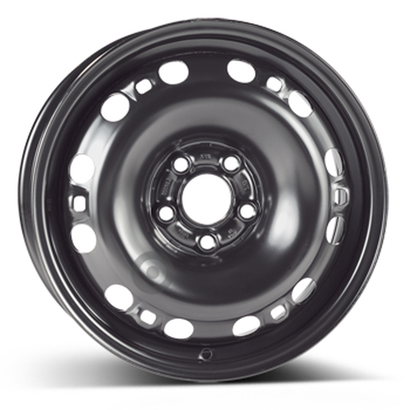 Cerchi in Lega KFZ ALCAR Steel Nero 5 fori 15\" 6X15 ET43 5x100